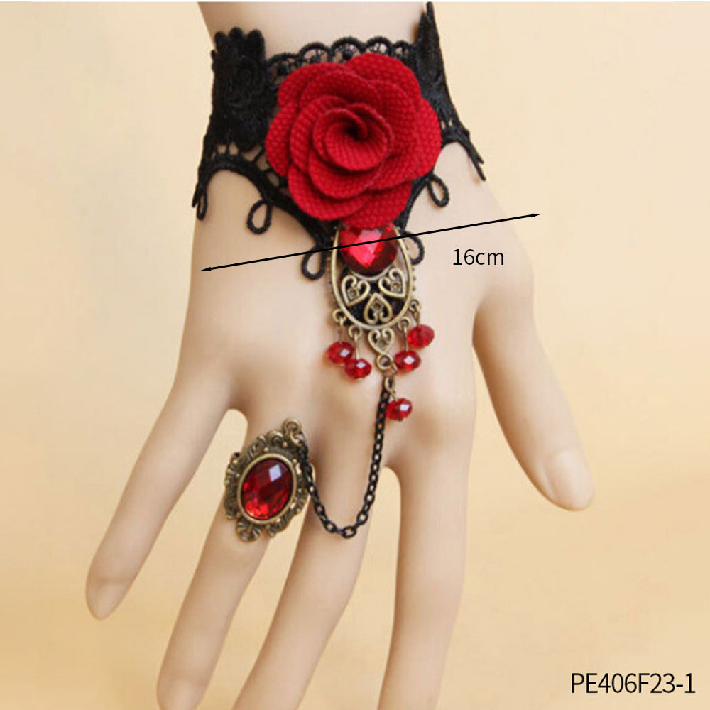 Party Headband Accessory Rose Veil Halloween Mesh Veil Stage Prop