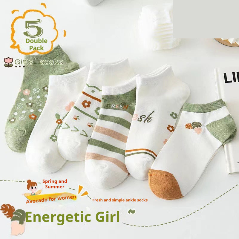 Preppy-style Thin Cute Womens Socks