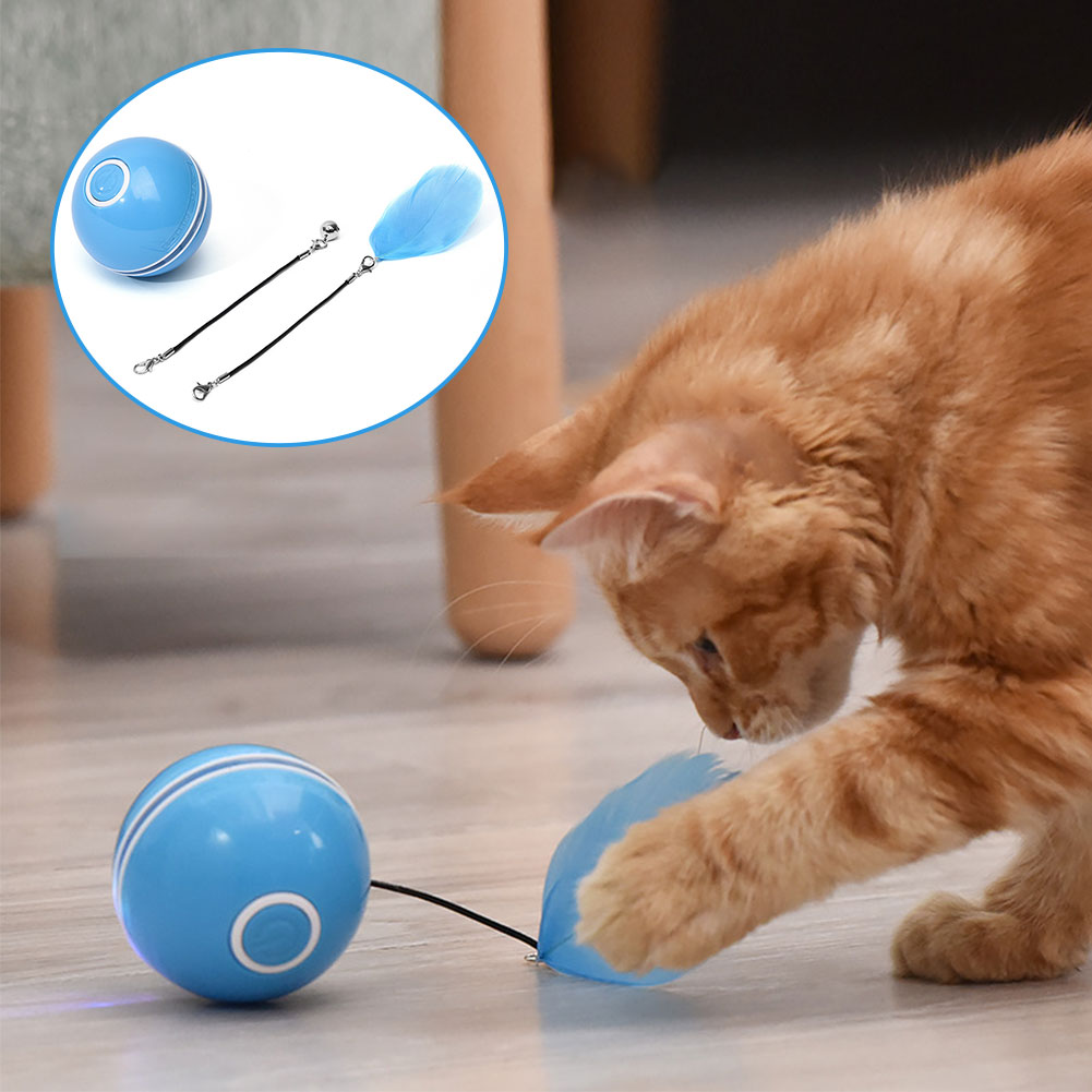 Colorful LED laser funny cat ball
