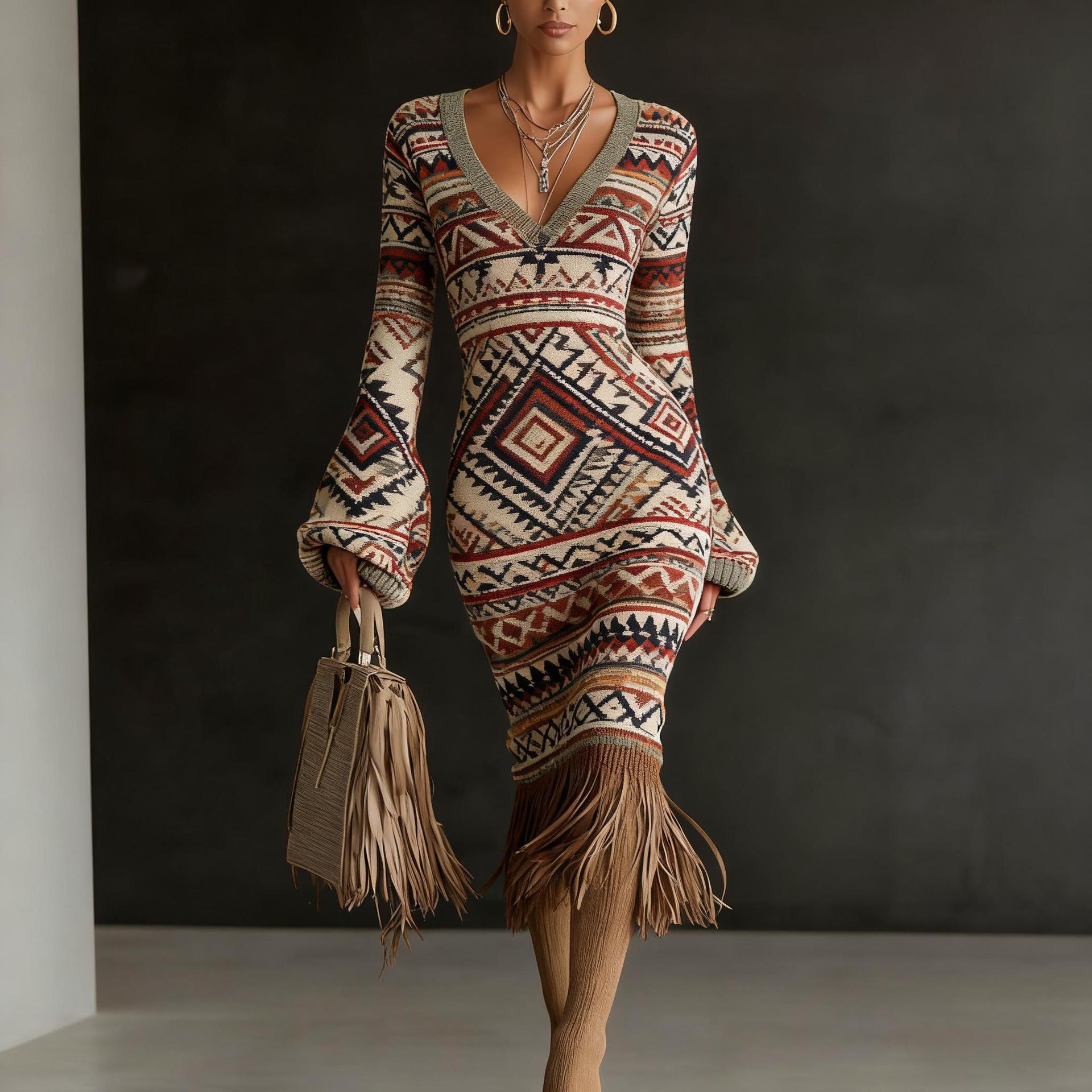 Creative Knitted Sweater Dresses For Women