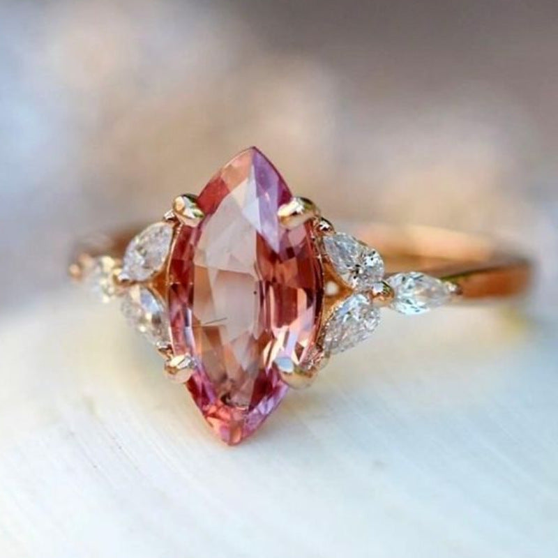 Niche Light-luxury Zircon Ring With A Sophisticated High-end Vibe