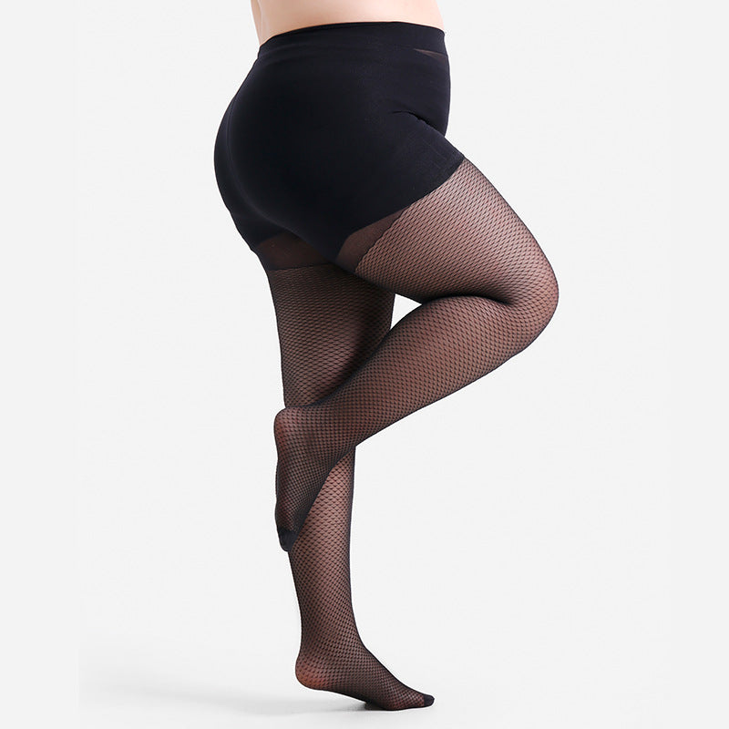 Elegant Fish-scale Jacquard Tights