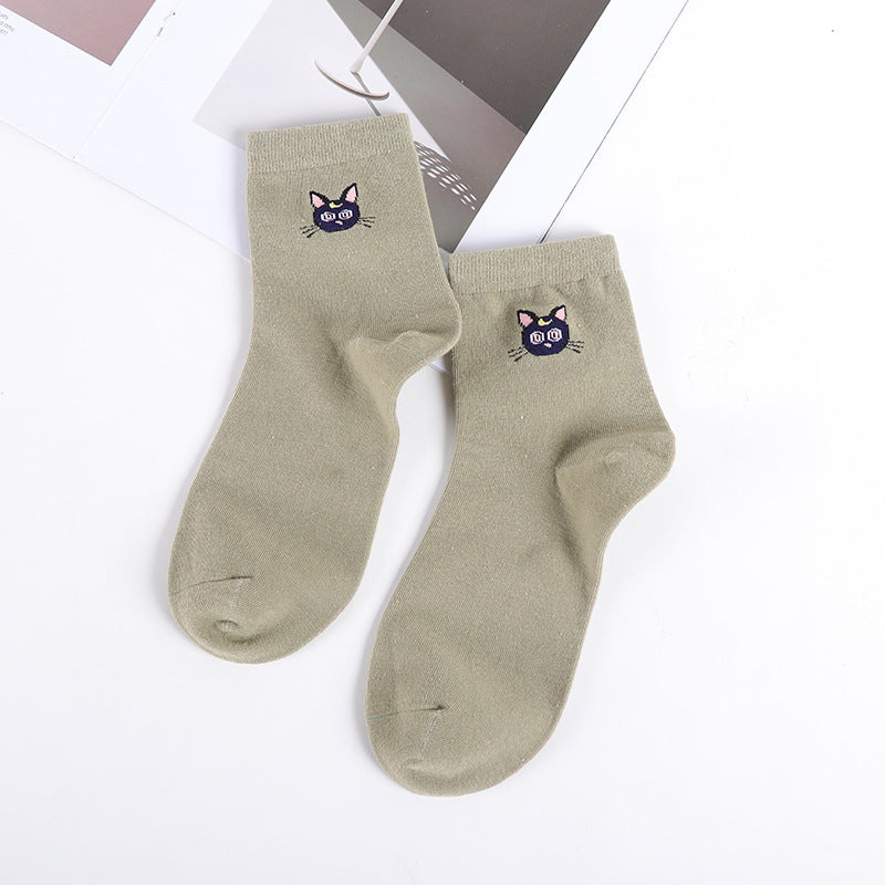 Womens Cotton Socks Short Style