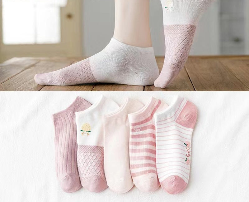 Preppy-style Thin Cute Womens Socks