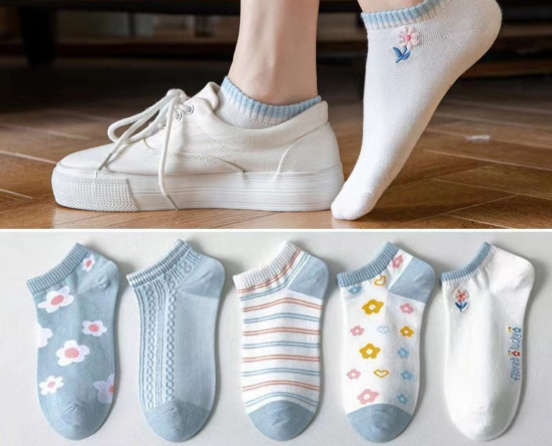 Preppy-style Thin Cute Womens Socks