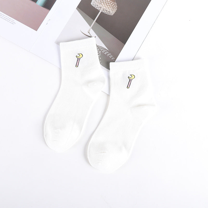 Womens Cotton Socks Short Style