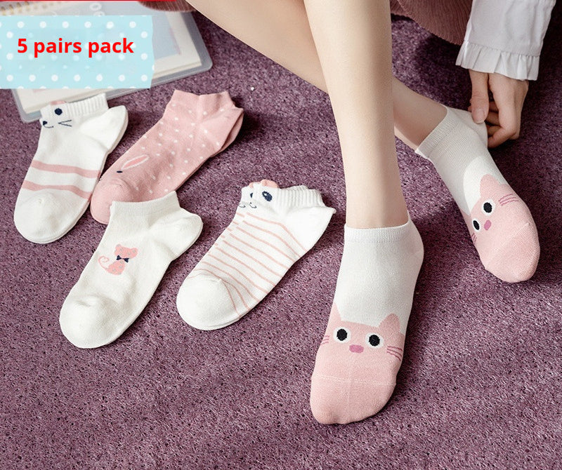 Preppy-style Thin Cute Womens Socks