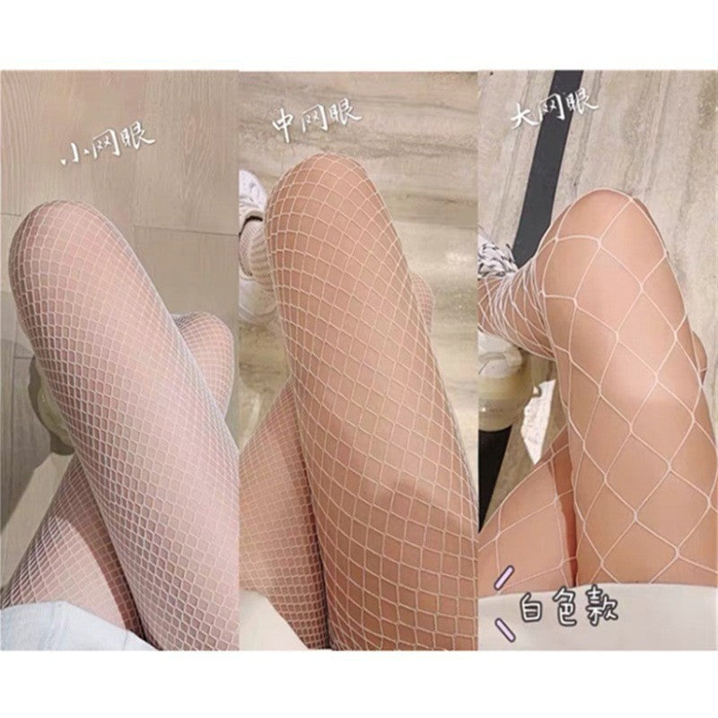 Mesh One-piece Open-crotch Fishnet Tights