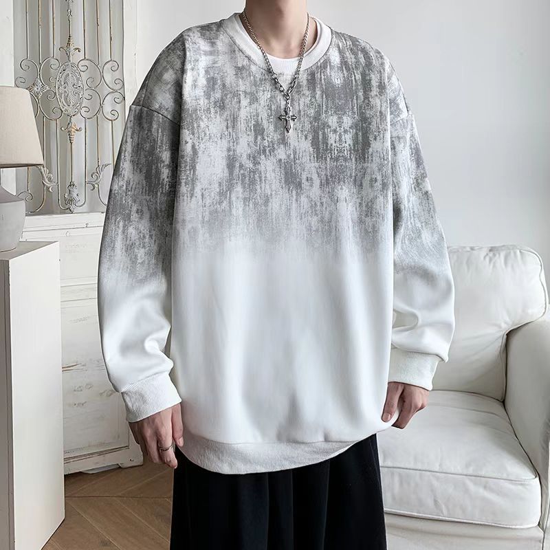 New Tie Dye Crew Neck Hoodie For Men