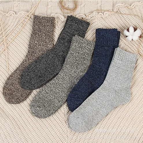 Mens Socks Vintage Ethnic-style Wool Socks For Winter