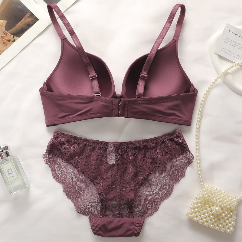 Women's Lingerie Set, Sexy Underwear, Gathers And Lifts To Prevent Sagging And Side Breast Spillage