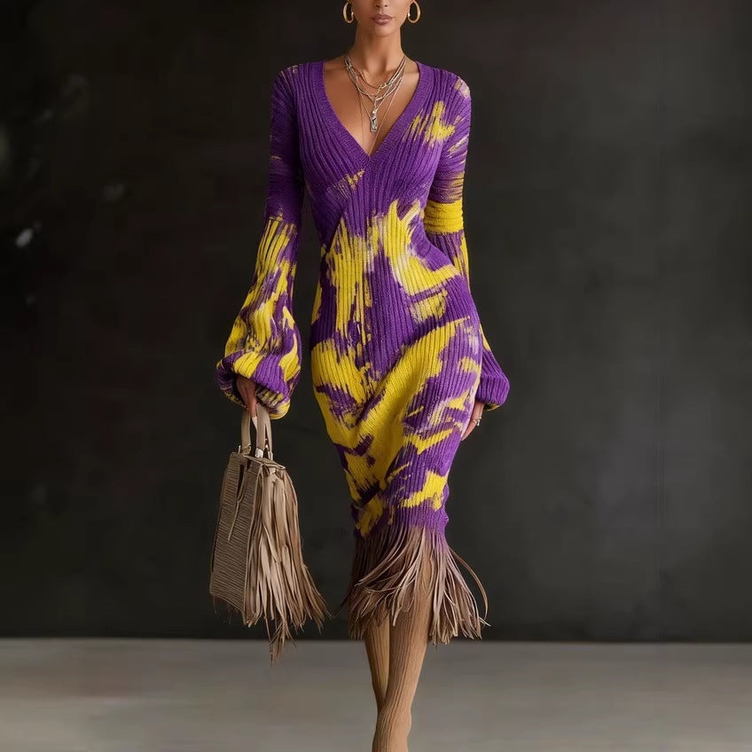 Creative Knitted Sweater Dresses For Women