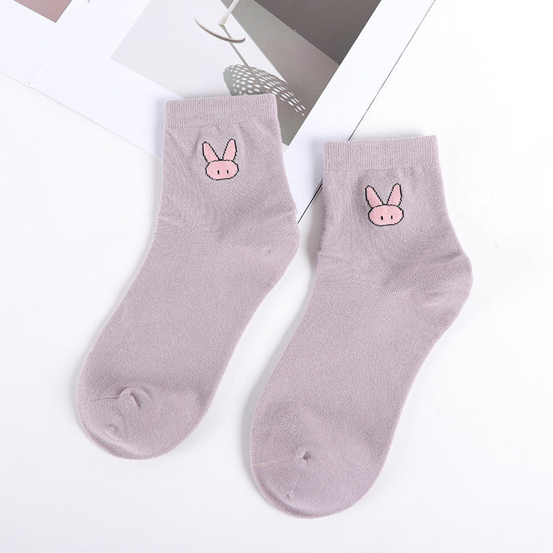 Womens Cotton Socks Short Style