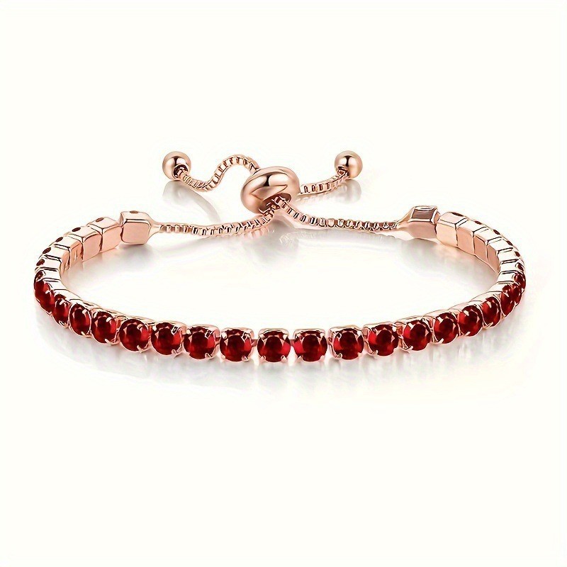 Strobe Tennis Full-Diamond Bracelet Niche Design With A Luxe High-End Vibe
