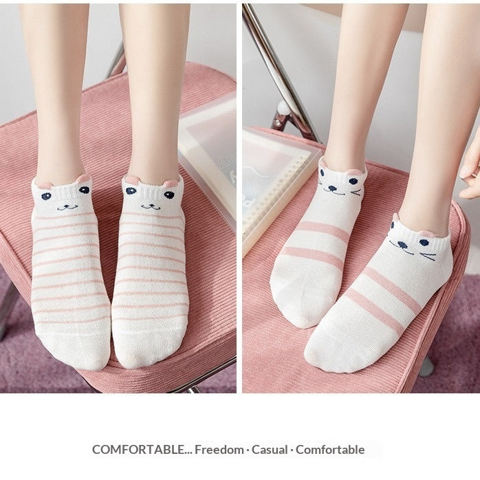 Preppy-style Thin Cute Womens Socks