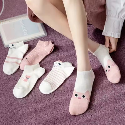 Preppy-style Thin Cute Womens Socks