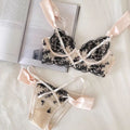 Lace Lingerie With Delicate Embroidery A Bra And Underwear Set