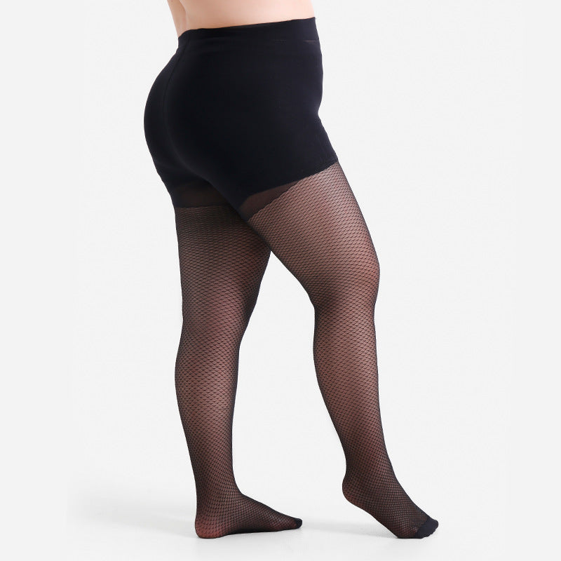 Elegant Fish-scale Jacquard Tights