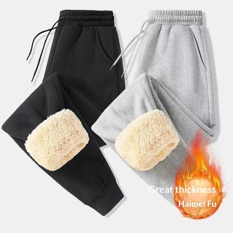 Mens Casual Loose-fitting Padded Jogger Sweatpants