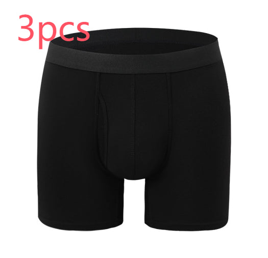 Extended Men's Underwear Bamboo Fiber Sports Breathable Mid Waist