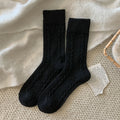 Japanese-style Twisted-knit Solid-color Versatile Basic Ankle Socks