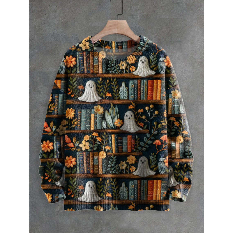 Mens 3D Crew Neck Sweatshirt With Bold Needle Digital Print