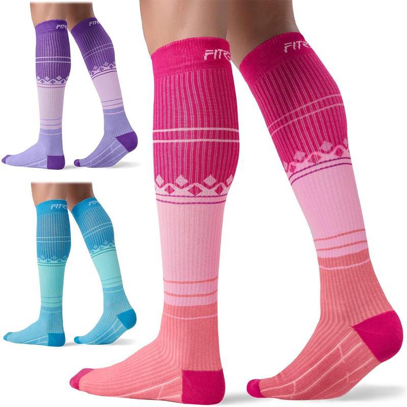 Womens Casual, Warm, Long Compression Calf Socks