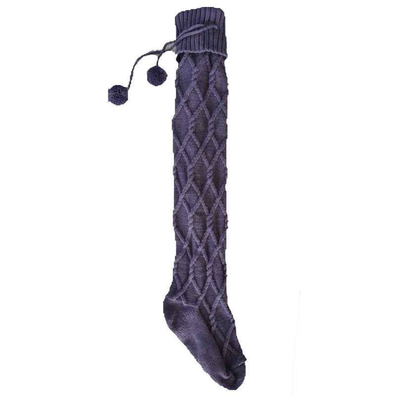 Twist Over The Knee Stockings Bunching Socks Women